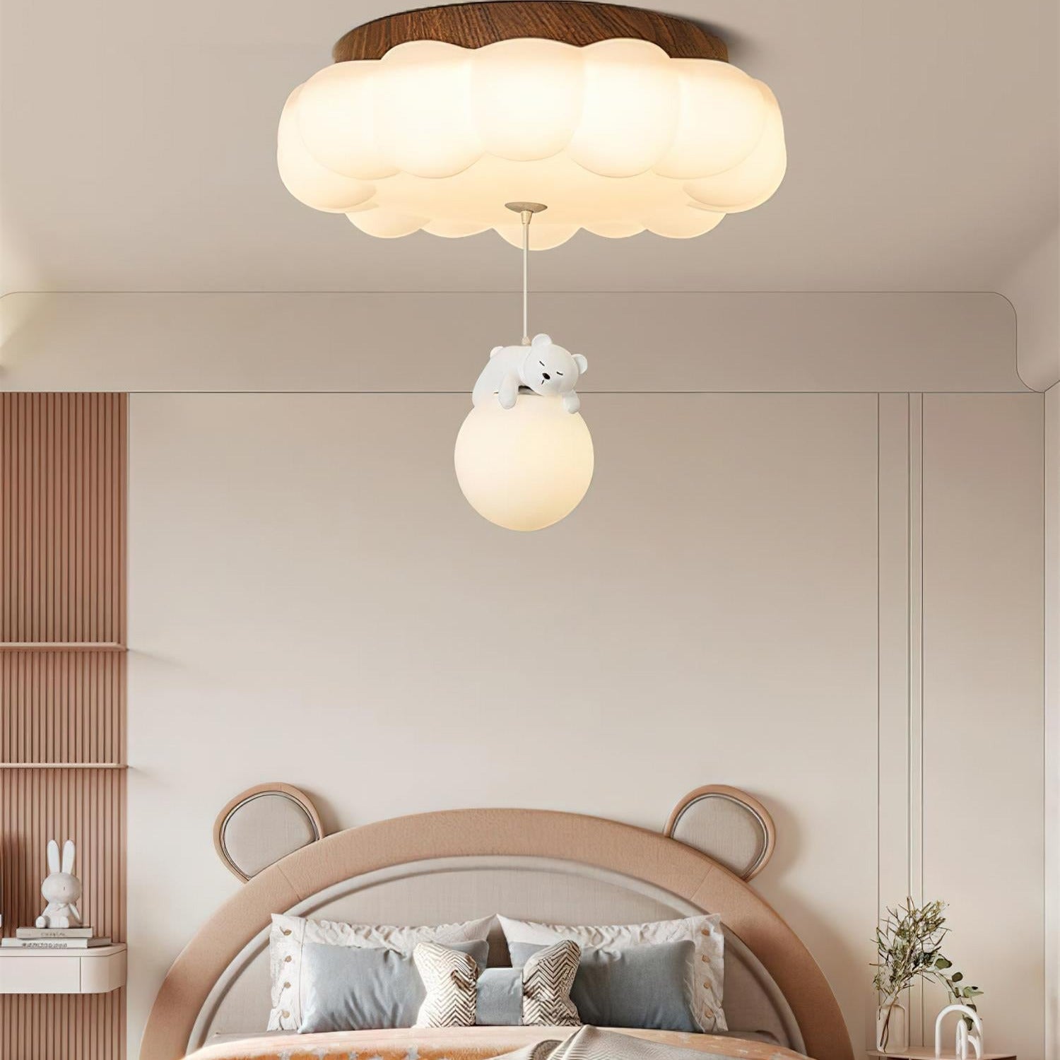 Quen Cute Cake Bear Ceiling Light - Lamp Copper