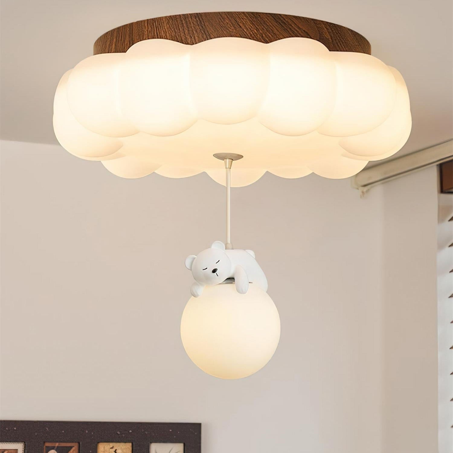 Quen Cute Cake Bear Ceiling Light - Lamp Copper