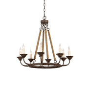 Hush Classic Vintage Industrial Metal Chandelier - Lamp Copper