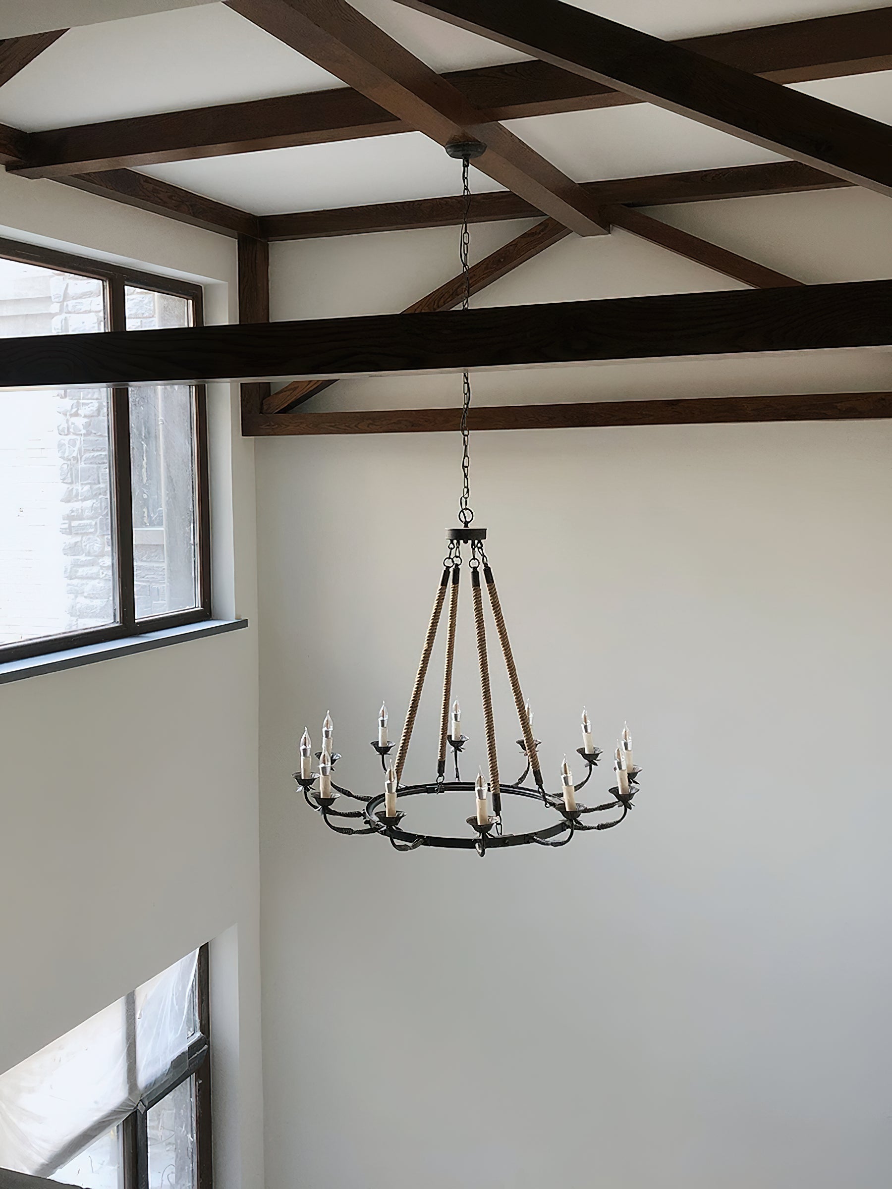 Hush Classic Vintage Industrial Metal Chandelier - Lamp Copper