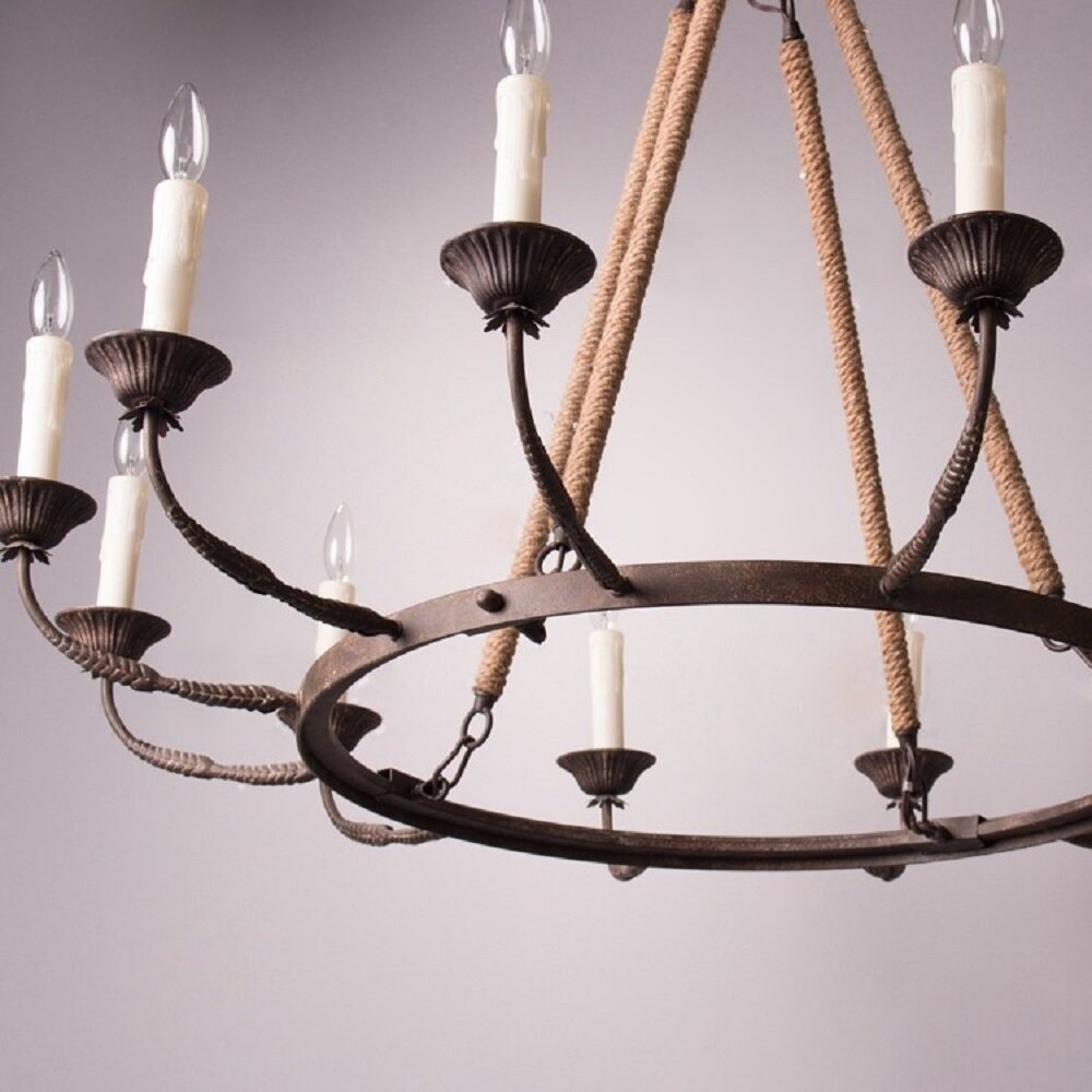 Hush Classic Vintage Industrial Metal Chandelier - Lamp Copper