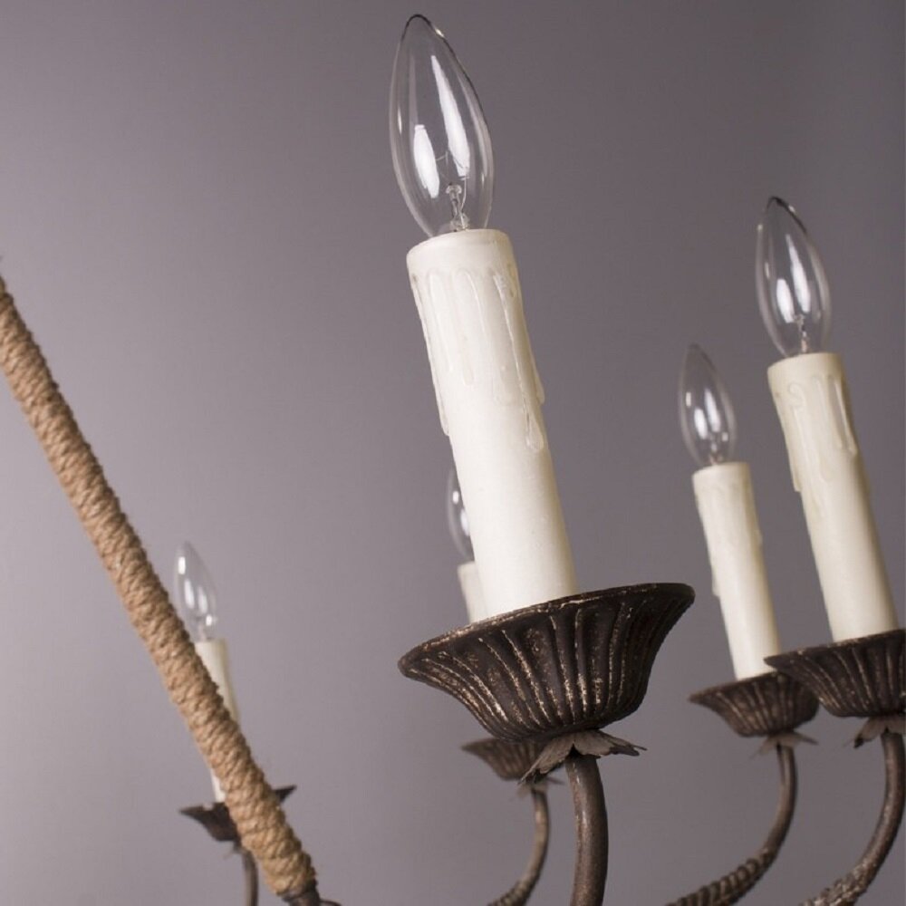 Hush Classic Vintage Industrial Metal Chandelier - Lamp Copper