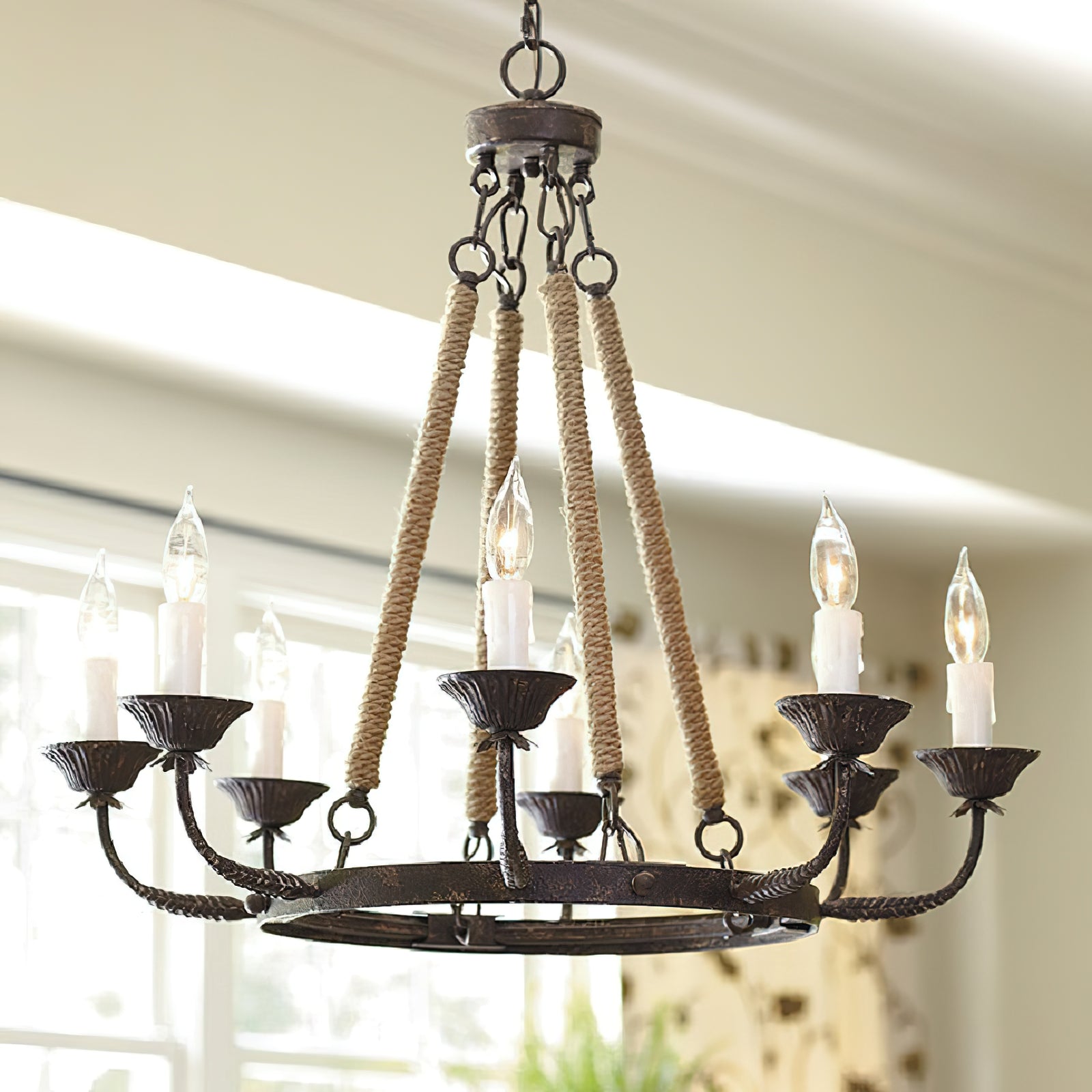 Hush Classic Vintage Industrial Metal Chandelier - Lamp Copper