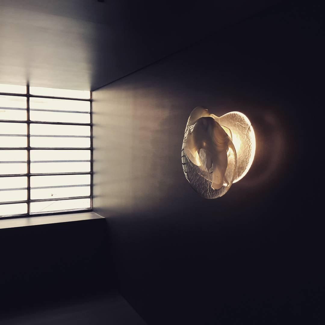 Beatrice Artistic Black Glass Wall Lamp - Lamp Copper