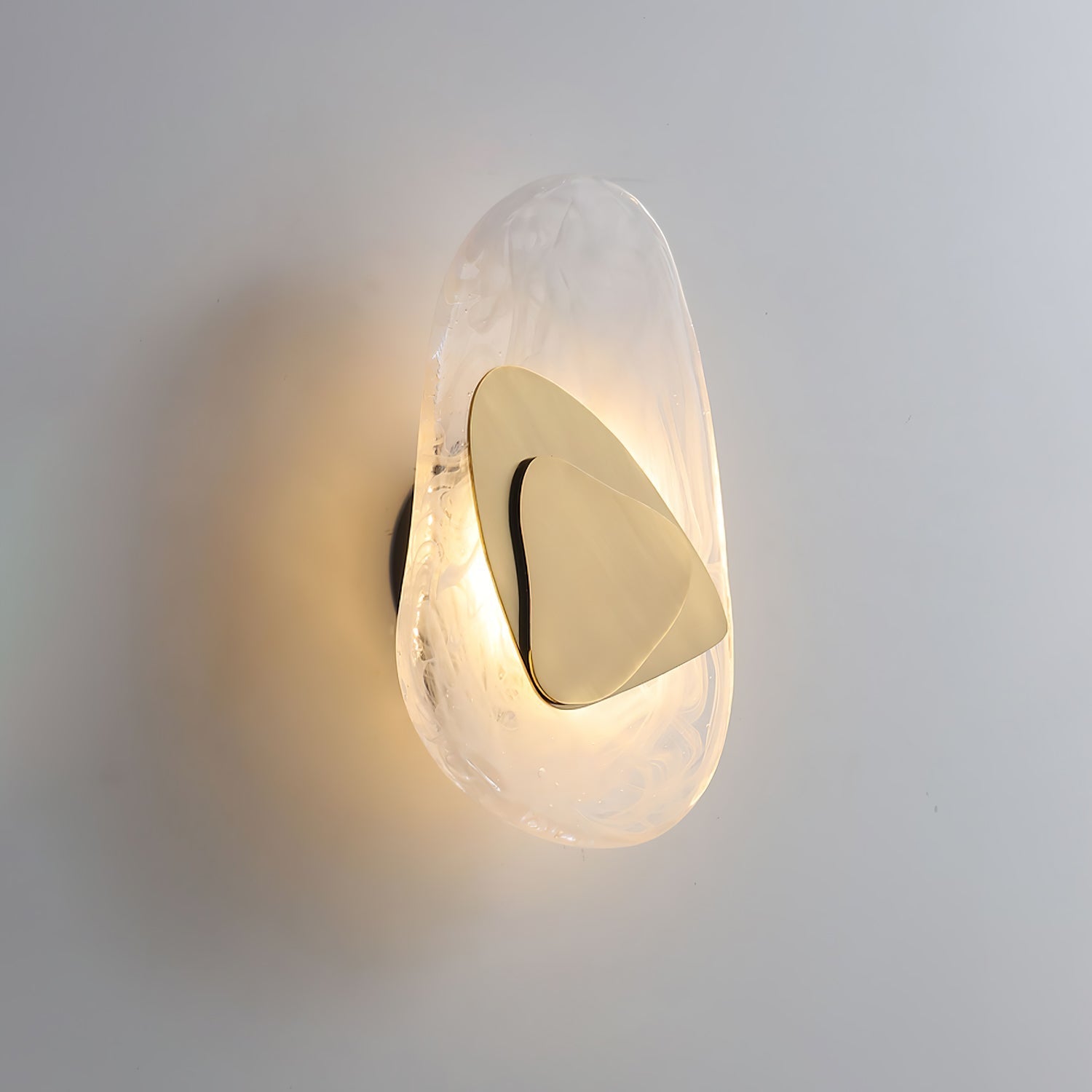 Beatrice Artistic Black Glass Wall Lamp - Lamp Copper