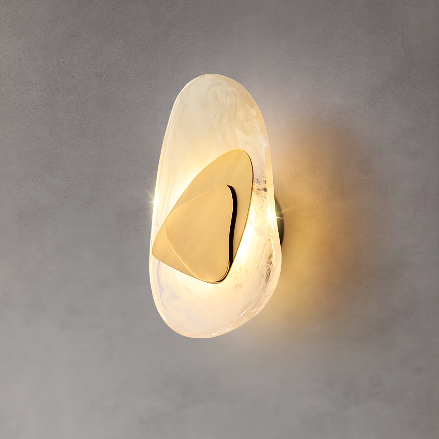 Beatrice Artistic Black Glass Wall Lamp - Lamp Copper