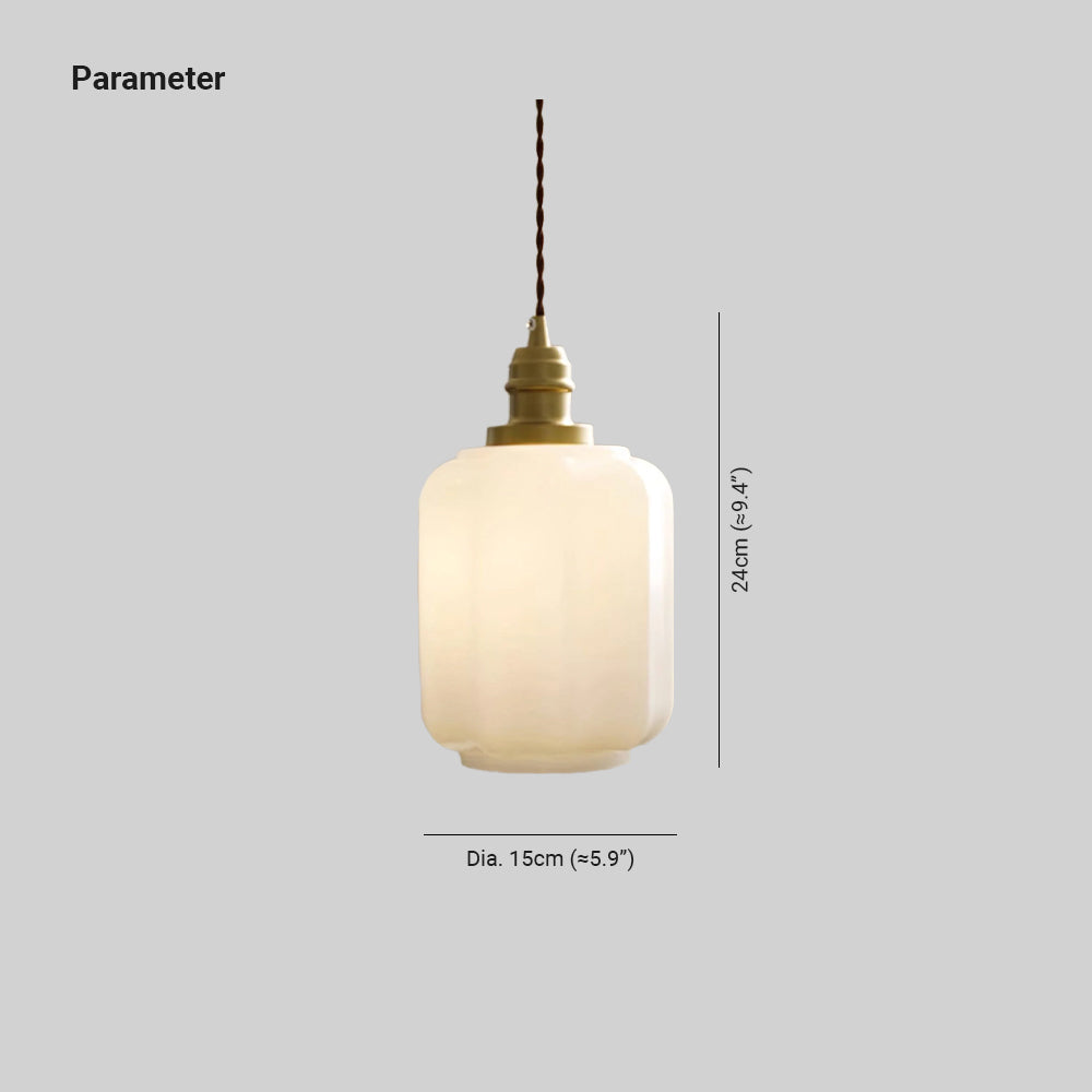 Kiki Pendant Light Glass Contemporary - Lamp Copper