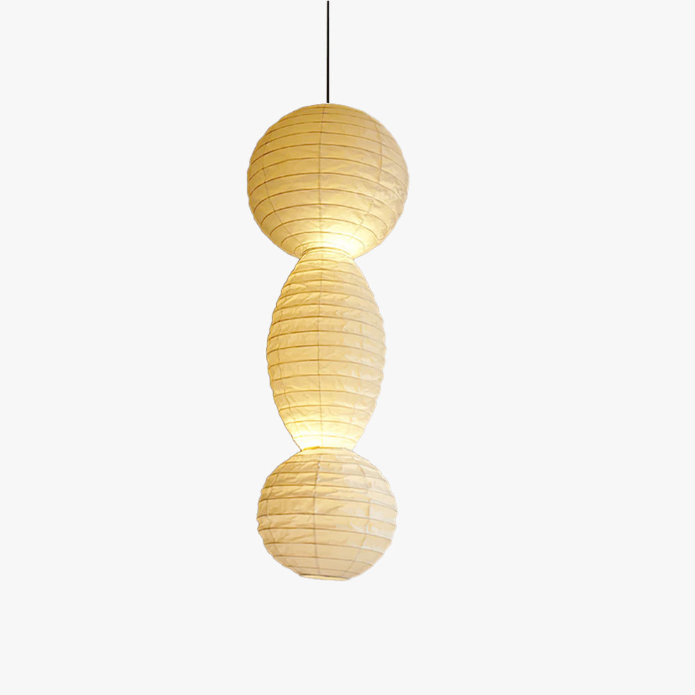 Nami Pendant Light Paper Lantern Wabi-sabi - Lamp Copper