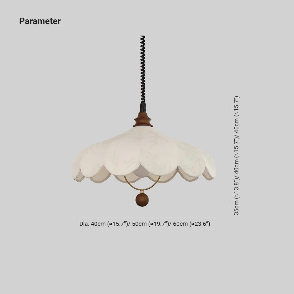 Hana Pendant Light Vintage Floral - Lamp Copper
