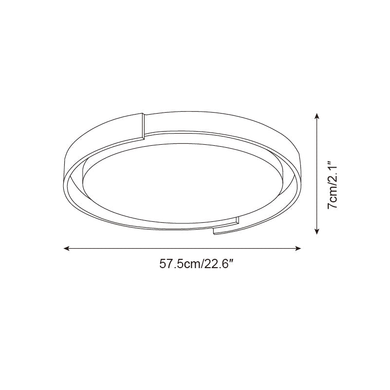 Juvio Minimalist Round Travertine Ceiling Light - Lamp Copper