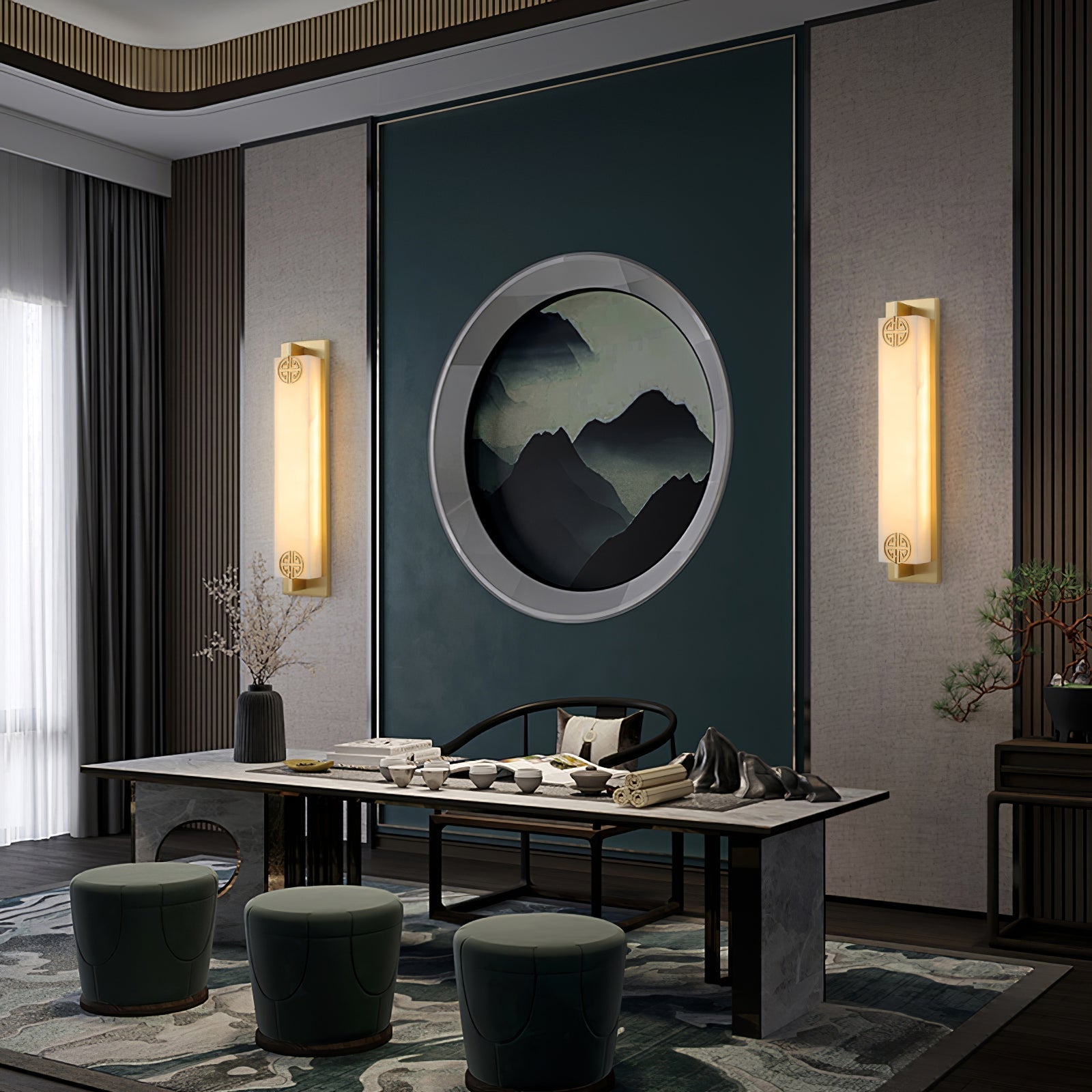 Luste Alabaster Wall Lamp 4 Style - Lamp Copper