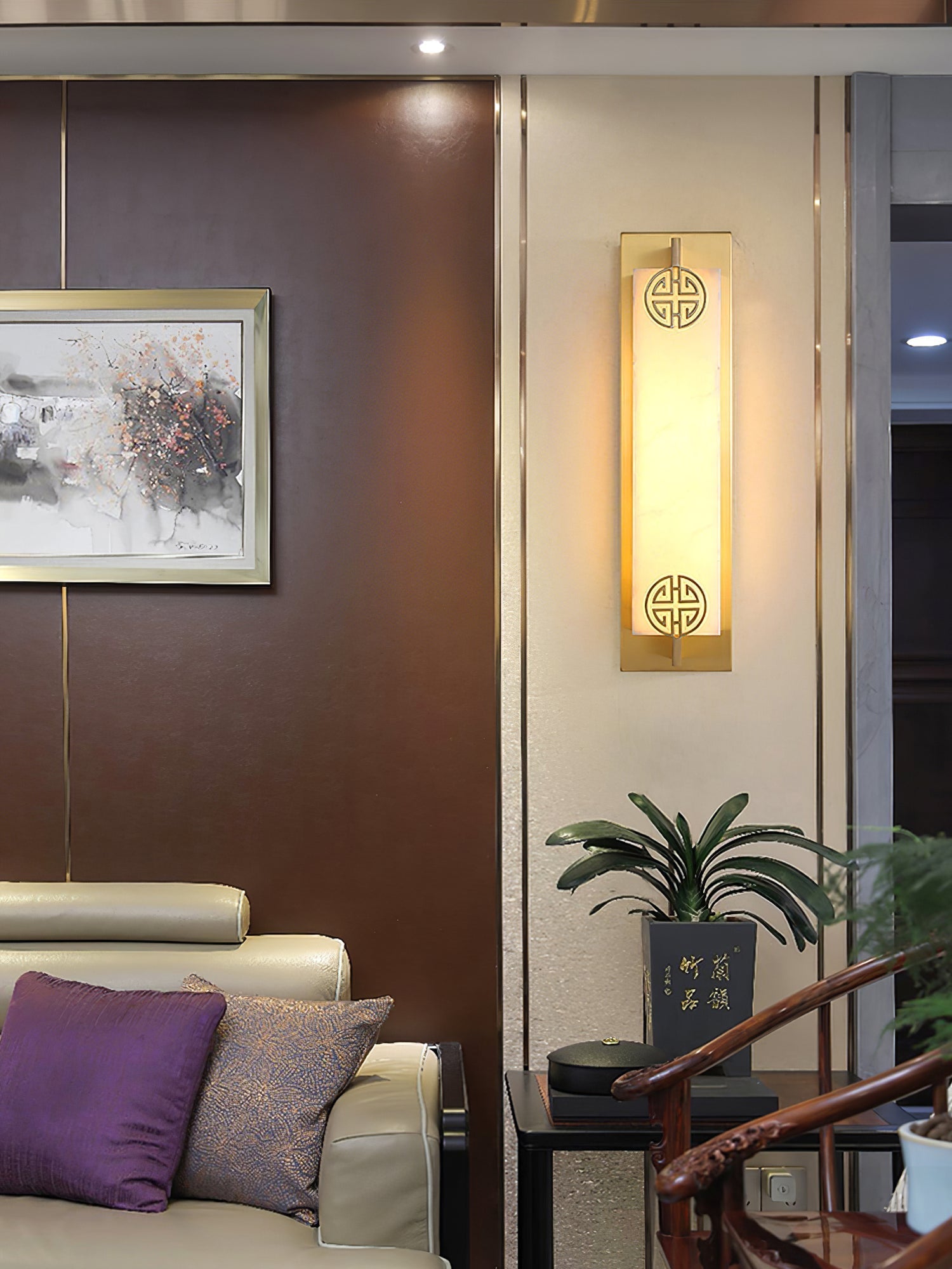 Luste Alabaster Wall Lamp 4 Style - Lamp Copper
