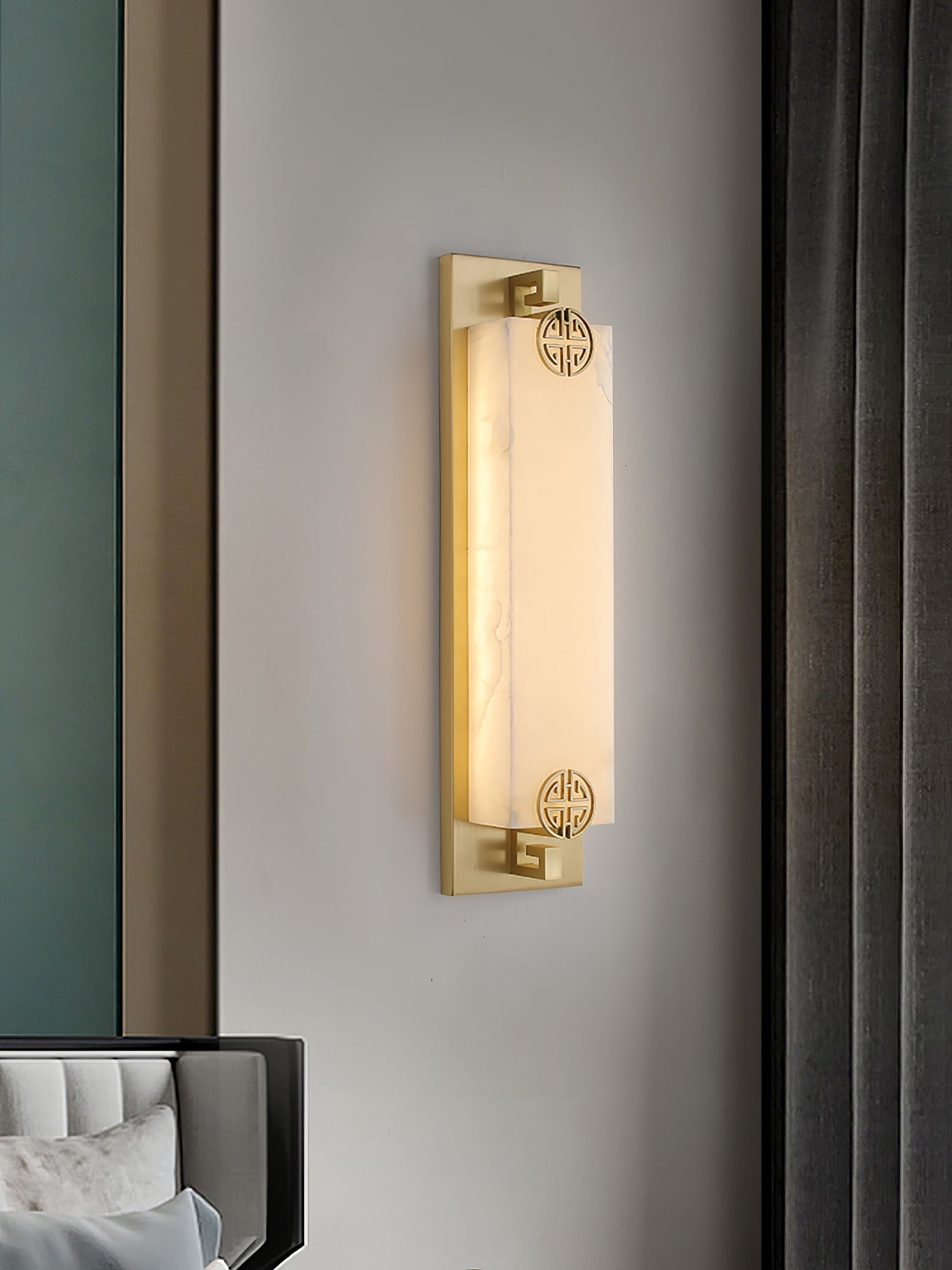 Luste Alabaster Wall Lamp 4 Style - Lamp Copper