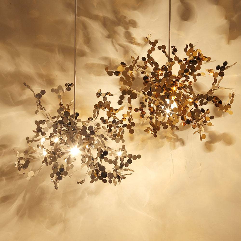 Olivia Artsy Classy Cluster Fireworks Pendant Light, Stainless steel - Lamp Copper