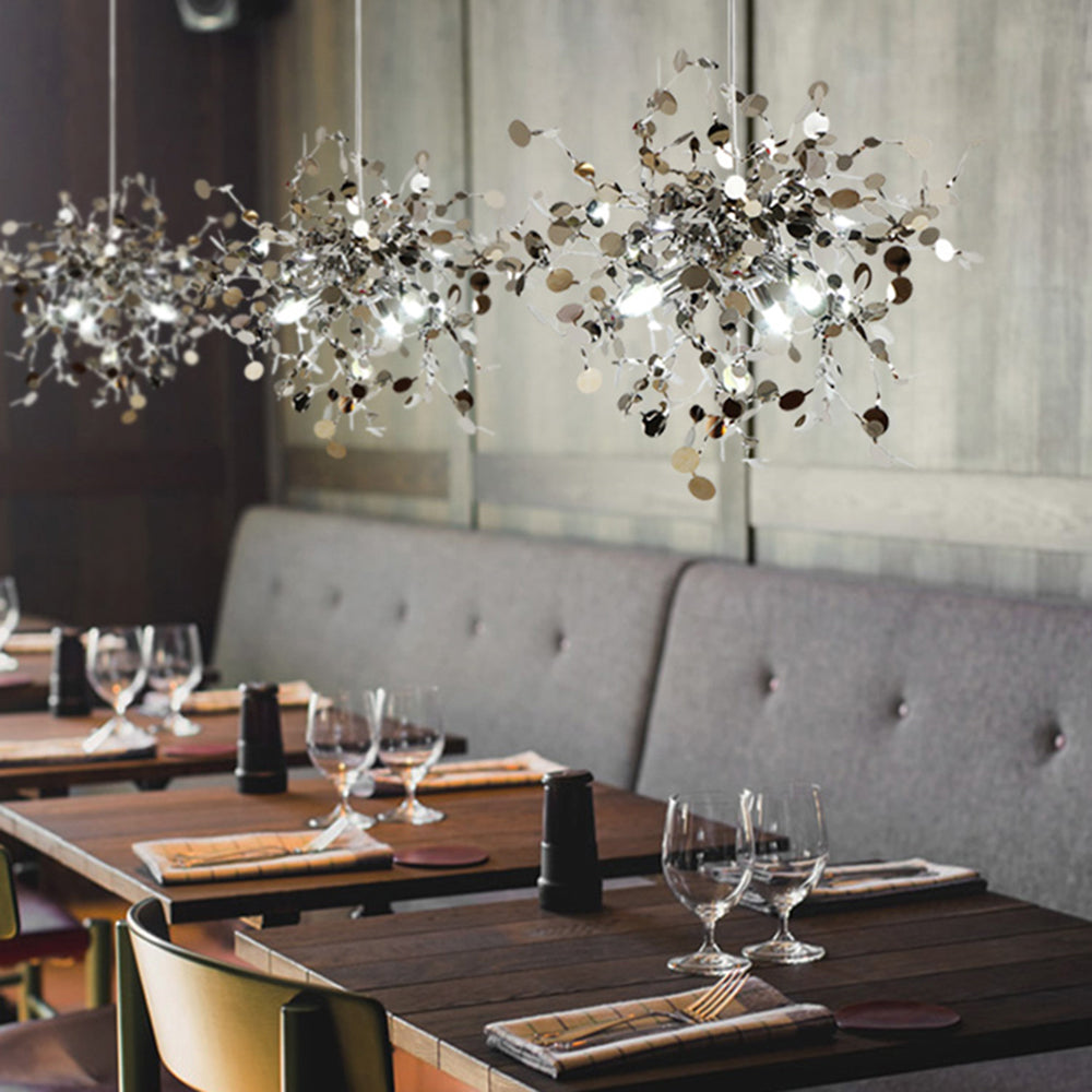 Olivia Artsy Classy Cluster Fireworks Pendant Light, Stainless steel - Lamp Copper
