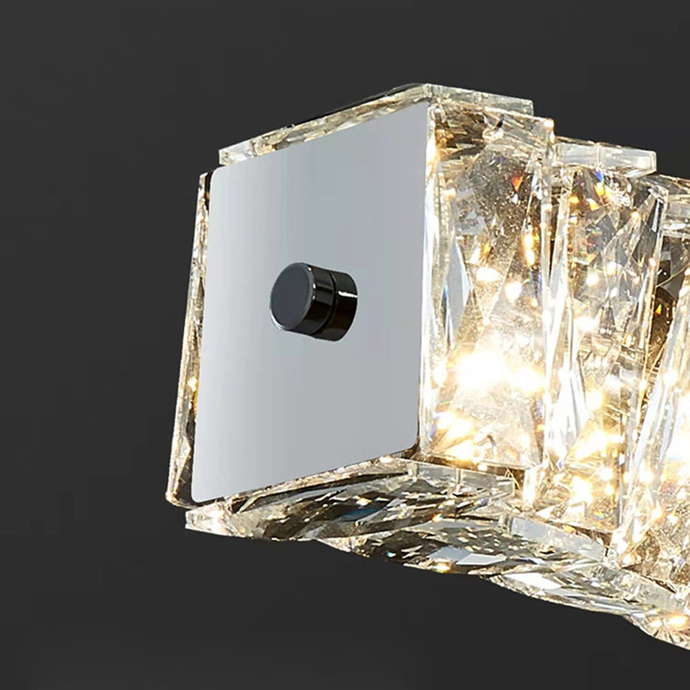 Kristy Crystal Sliver and Gold Pendant Light, Stainless Steel - Lamp Copper