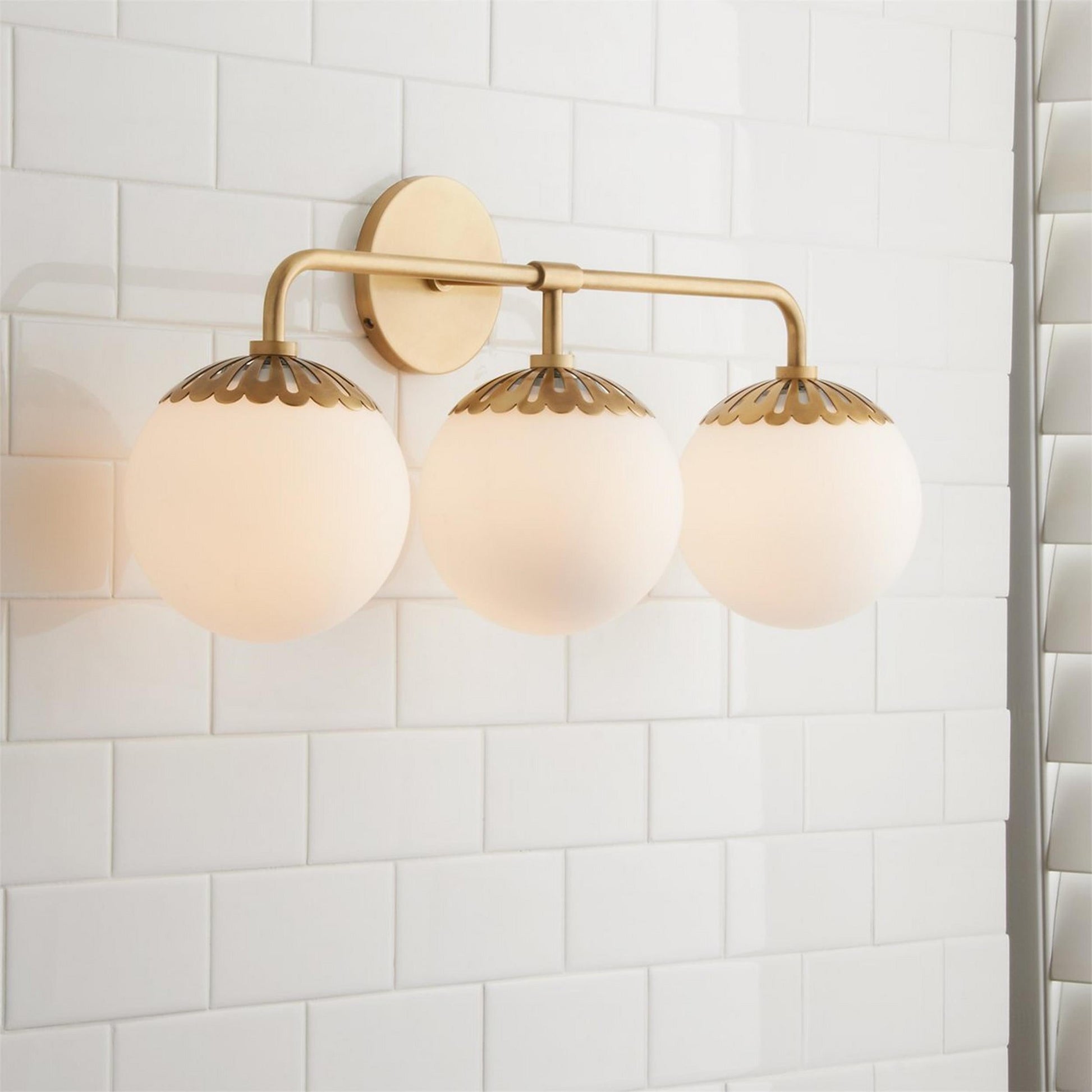 Aegis Modern Minimalist Globe Brass Glass Sconce Wall Lamp - Lamp Copper