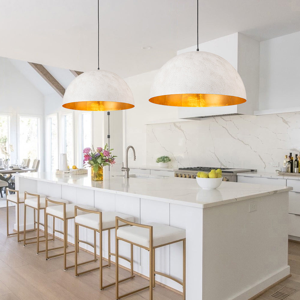 Aevum Modern Metal Dome Pendant Light - Lamp Copper