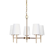 Gaze Elegance Vintage Brass Metal Glass Chandelier - Lamp Copper