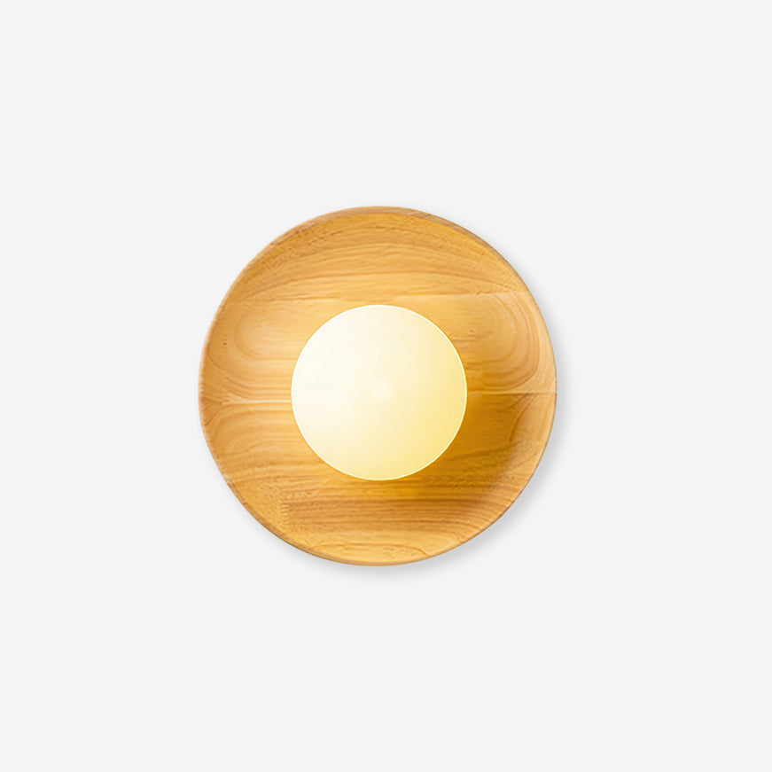 Novin Wooden Wall Lamp - Lamp Copper