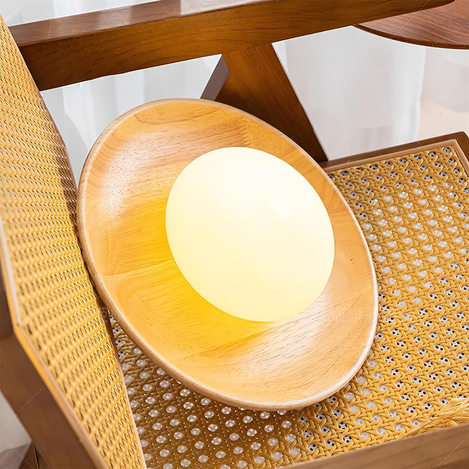 Novin Wooden Wall Lamp - Lamp Copper