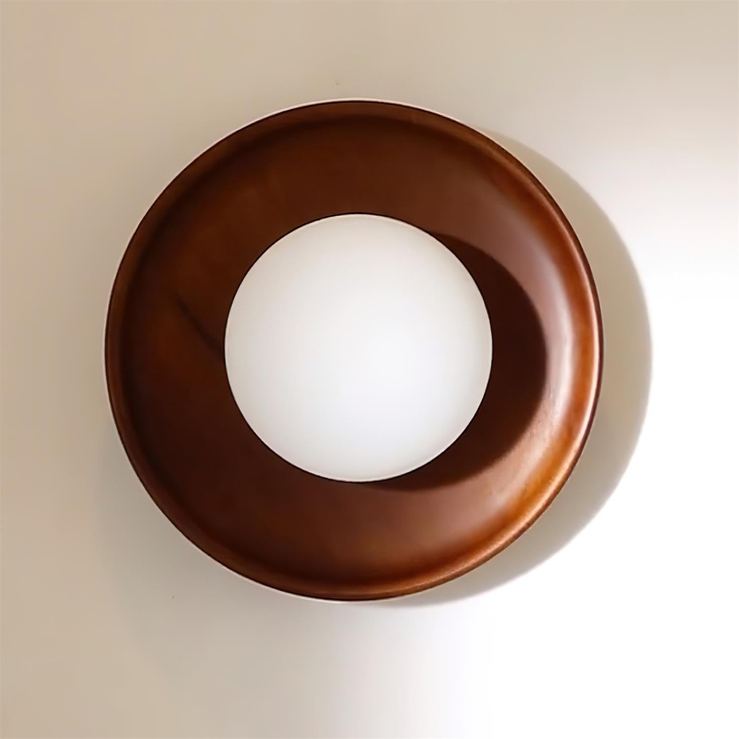 Novin Wooden Wall Lamp - Lamp Copper