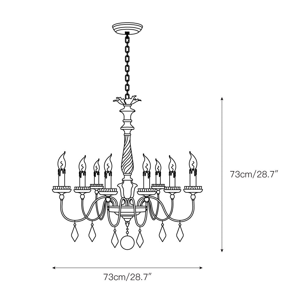 Urn Postmodern Luxury Old Gold Metal Chandelier - Lamp Copper
