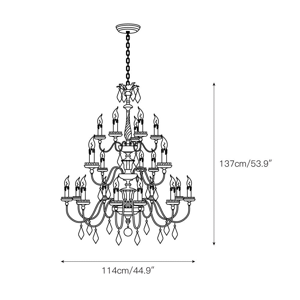 Urn Postmodern Luxury Old Gold Metal Chandelier - Lamp Copper