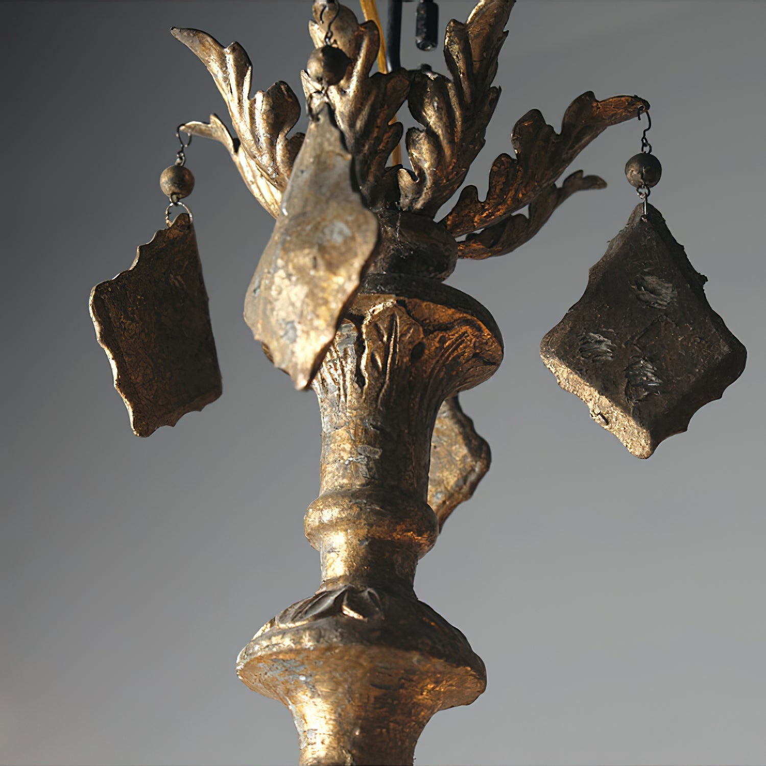 Urn Postmodern Luxury Old Gold Metal Chandelier - Lamp Copper
