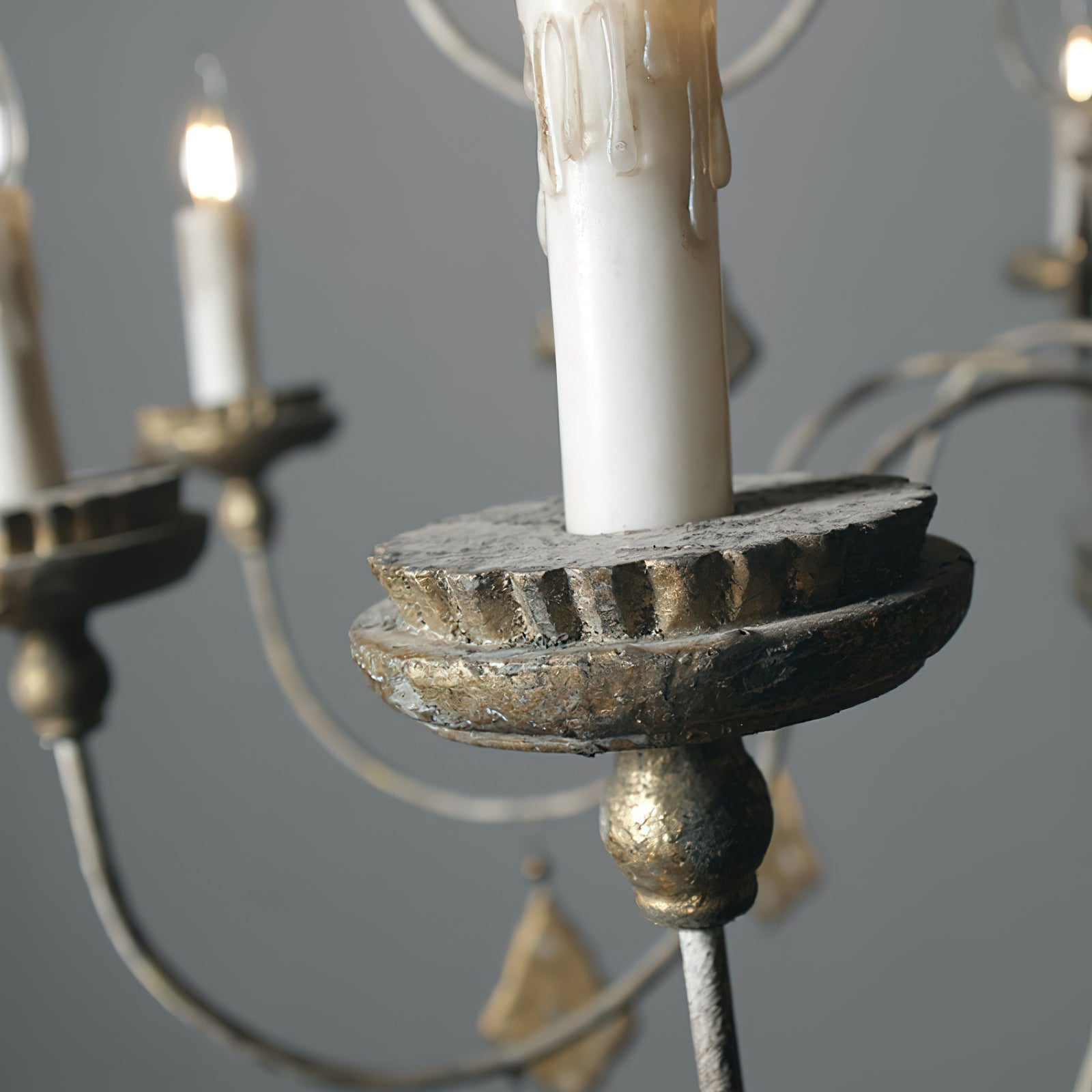 Urn Postmodern Luxury Old Gold Metal Chandelier - Lamp Copper
