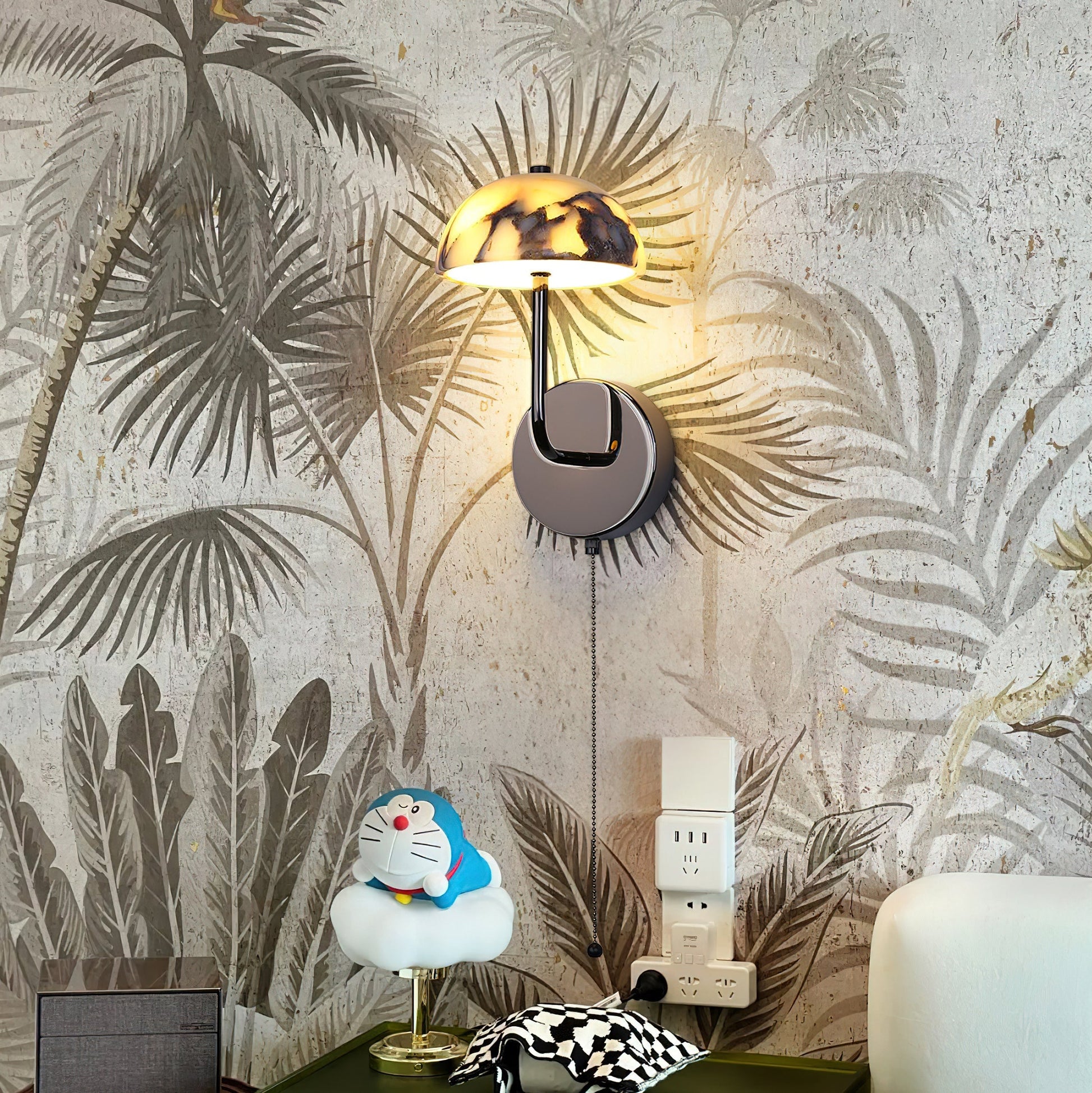 Verve Creativity Metal Marble Wall Lamp - Lamp Copper