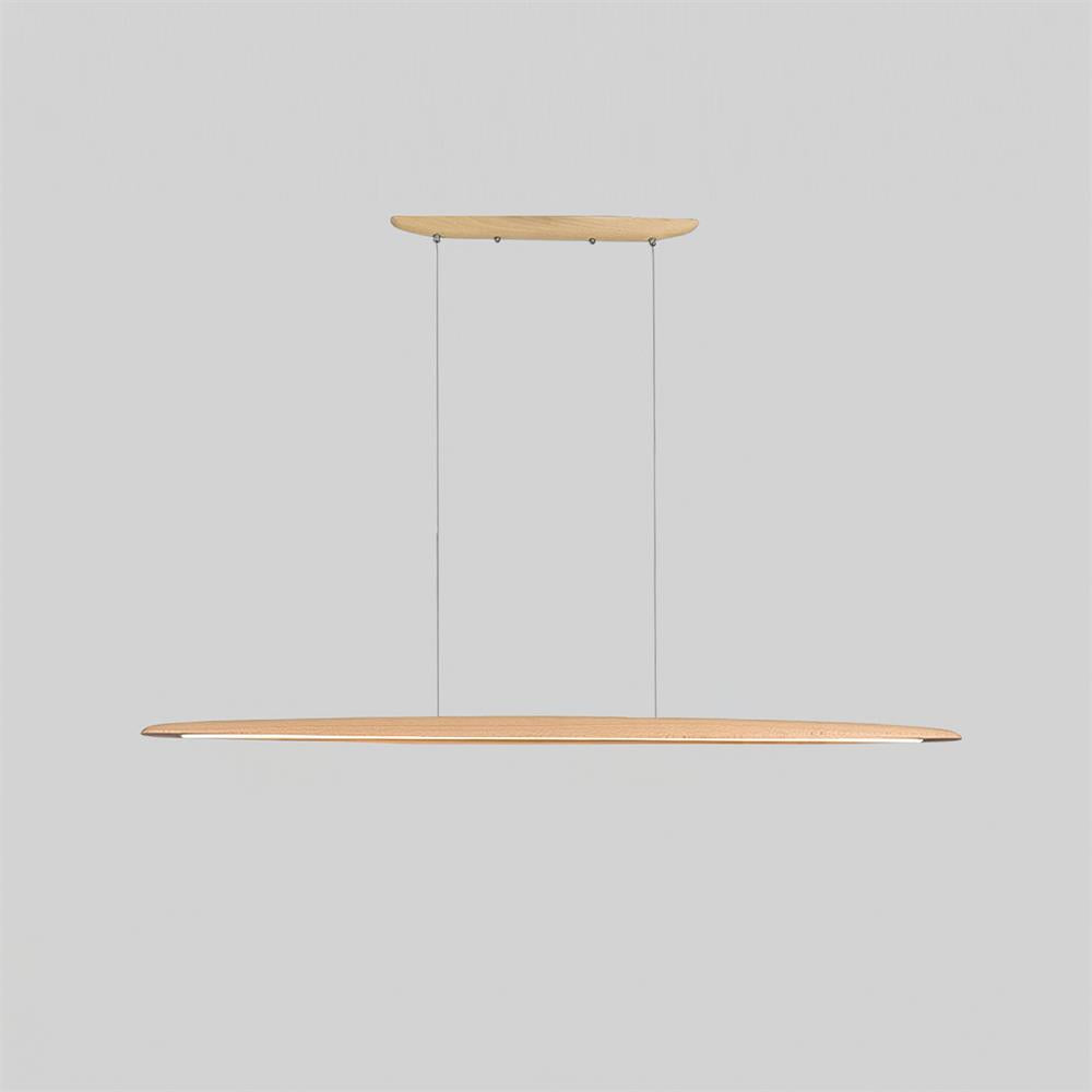 Duvane Minimalist Wooden LED Pendant Light - Lamp Copper
