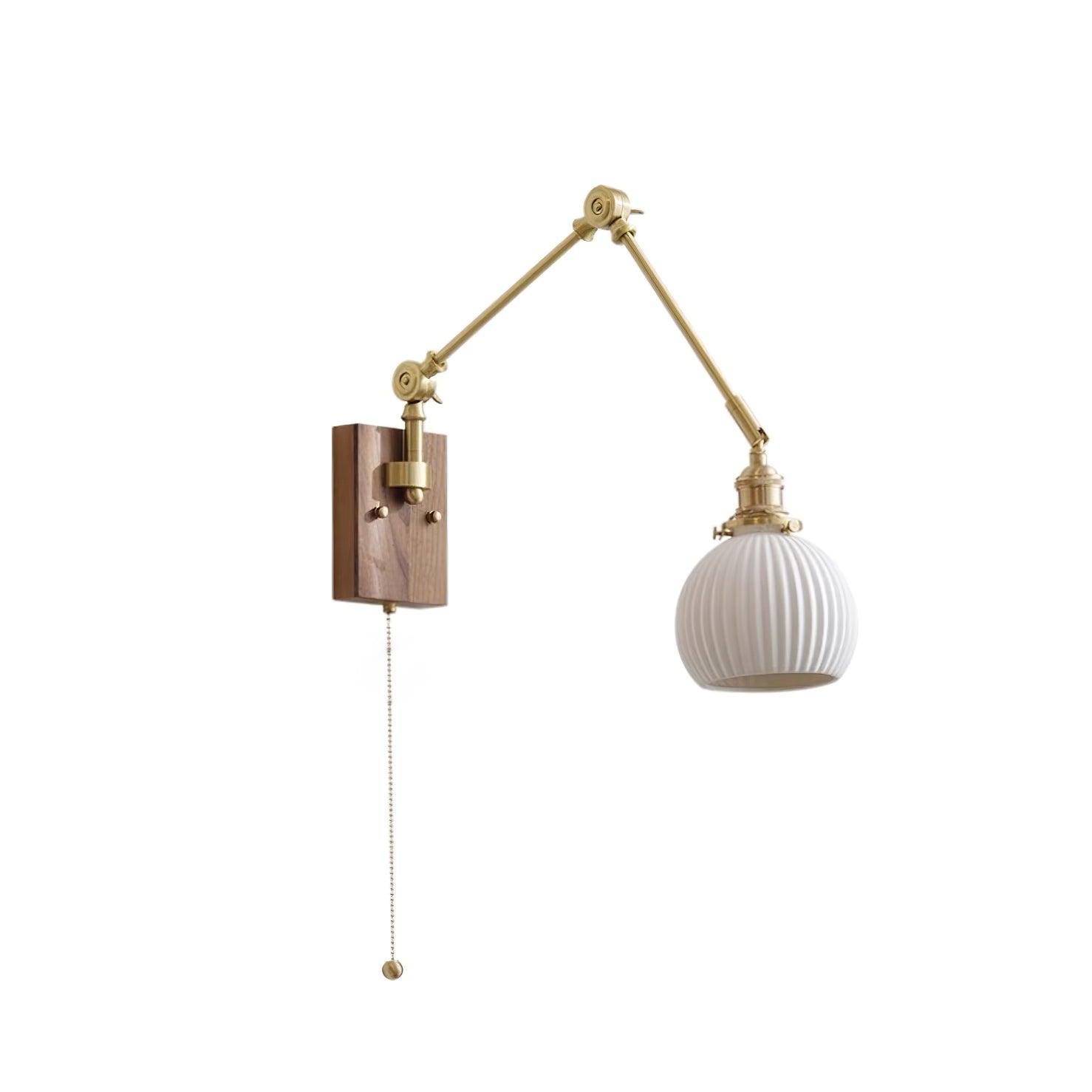 Brione Vintage Adjustable Swing Arm Wall Lamp - Lamp Copper