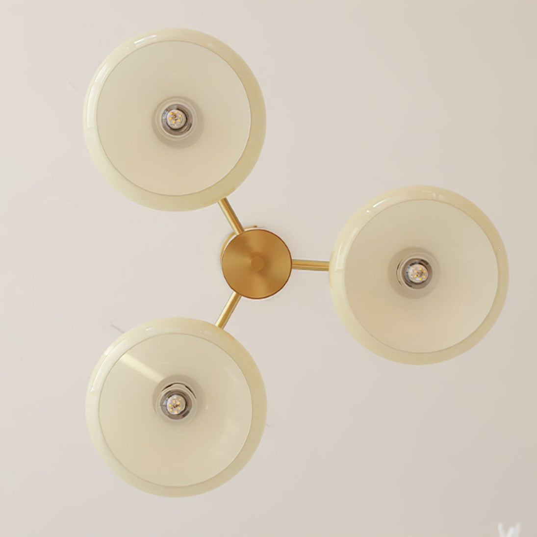 Candy Glass Persimmon Chandeliers - Lamp Copper