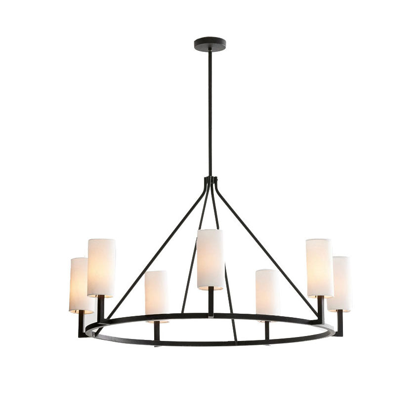 Vicariel Vintage Industrial Fabric Chandelier - Lamp Copper