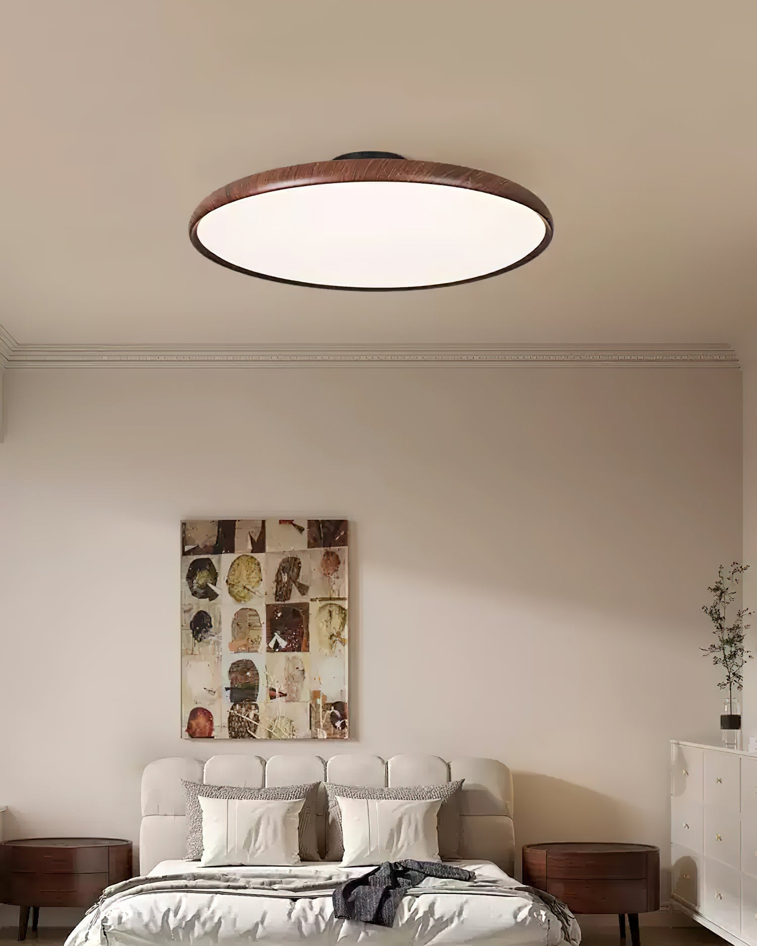 Cavelo Oval Semi-Flush Ceiling Light - Lamp Copper