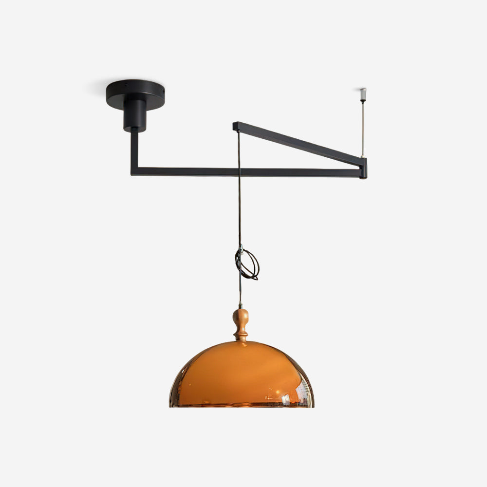 Maribel Swing Arm Pendant Lamp - Lamp Copper