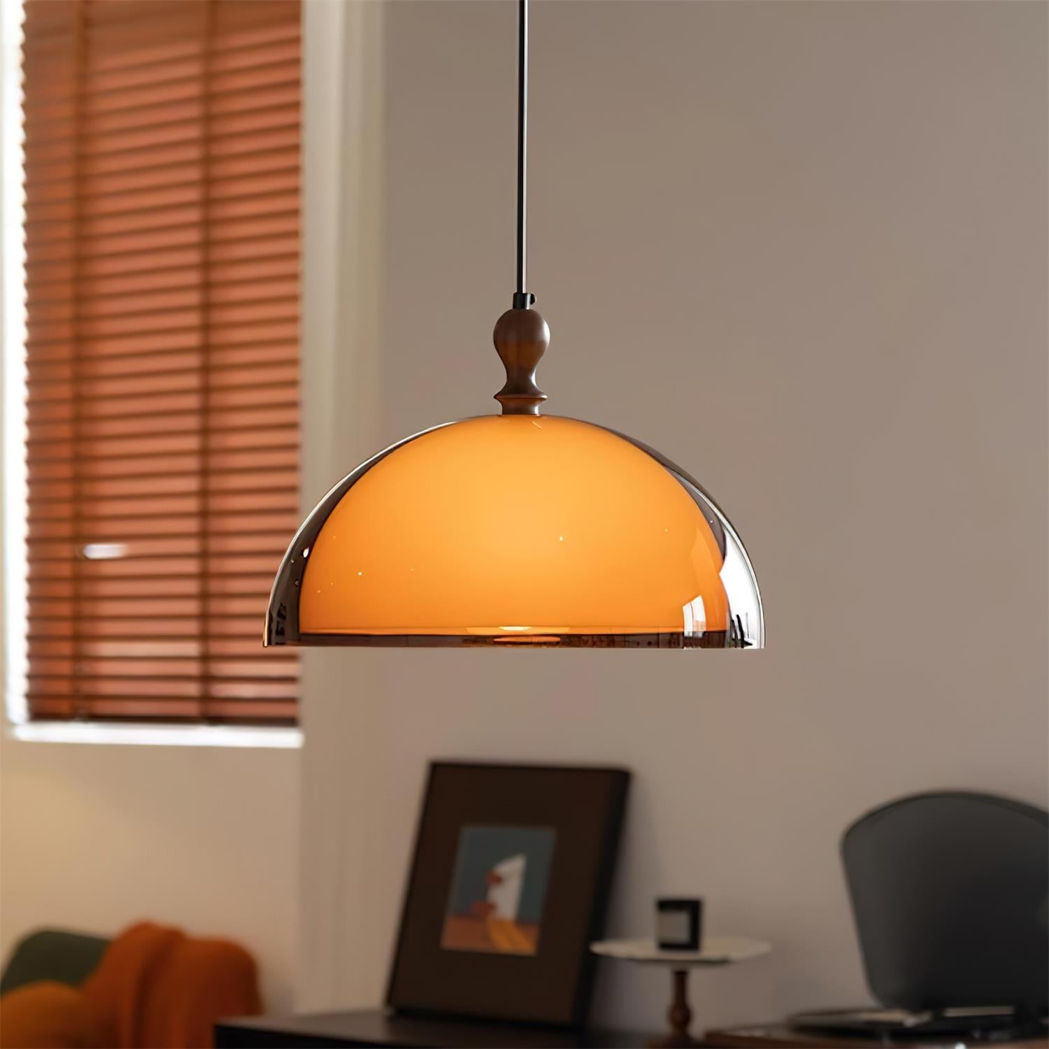 Maribel Swing Arm Pendant Lamp - Lamp Copper