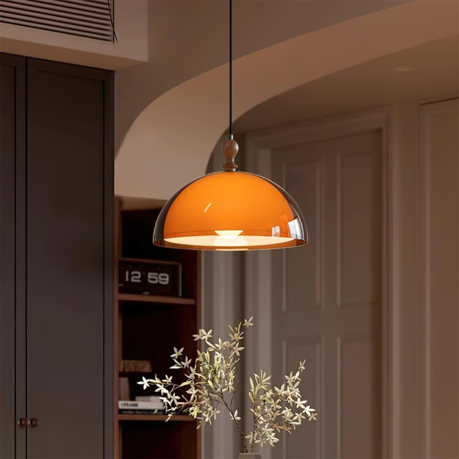 Maribel Swing Arm Pendant Lamp - Lamp Copper