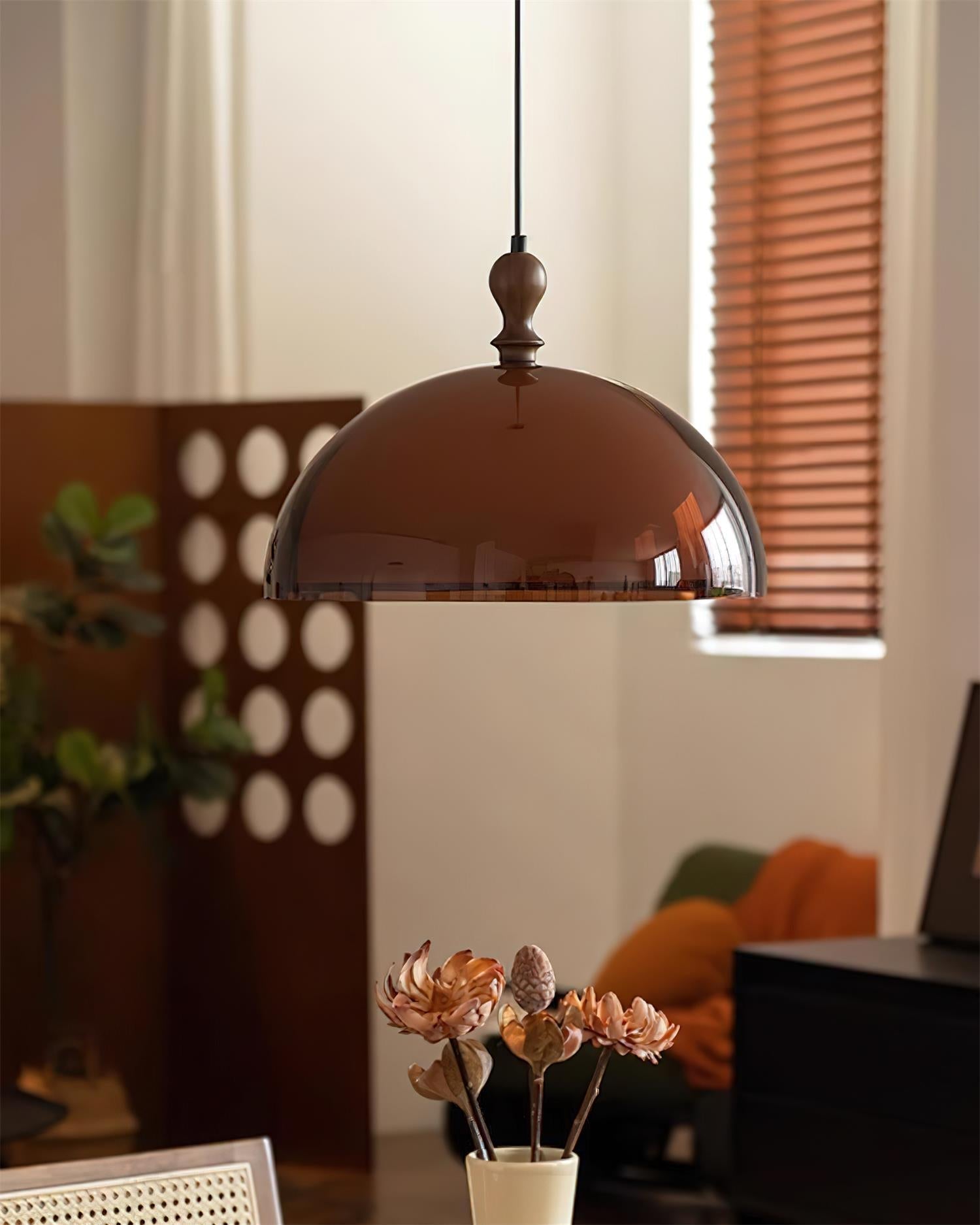 Maribel Swing Arm Pendant Lamp - Lamp Copper