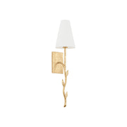 Petal Individual Creativity Brass Fabric Wall Lamp - Lamp Copper