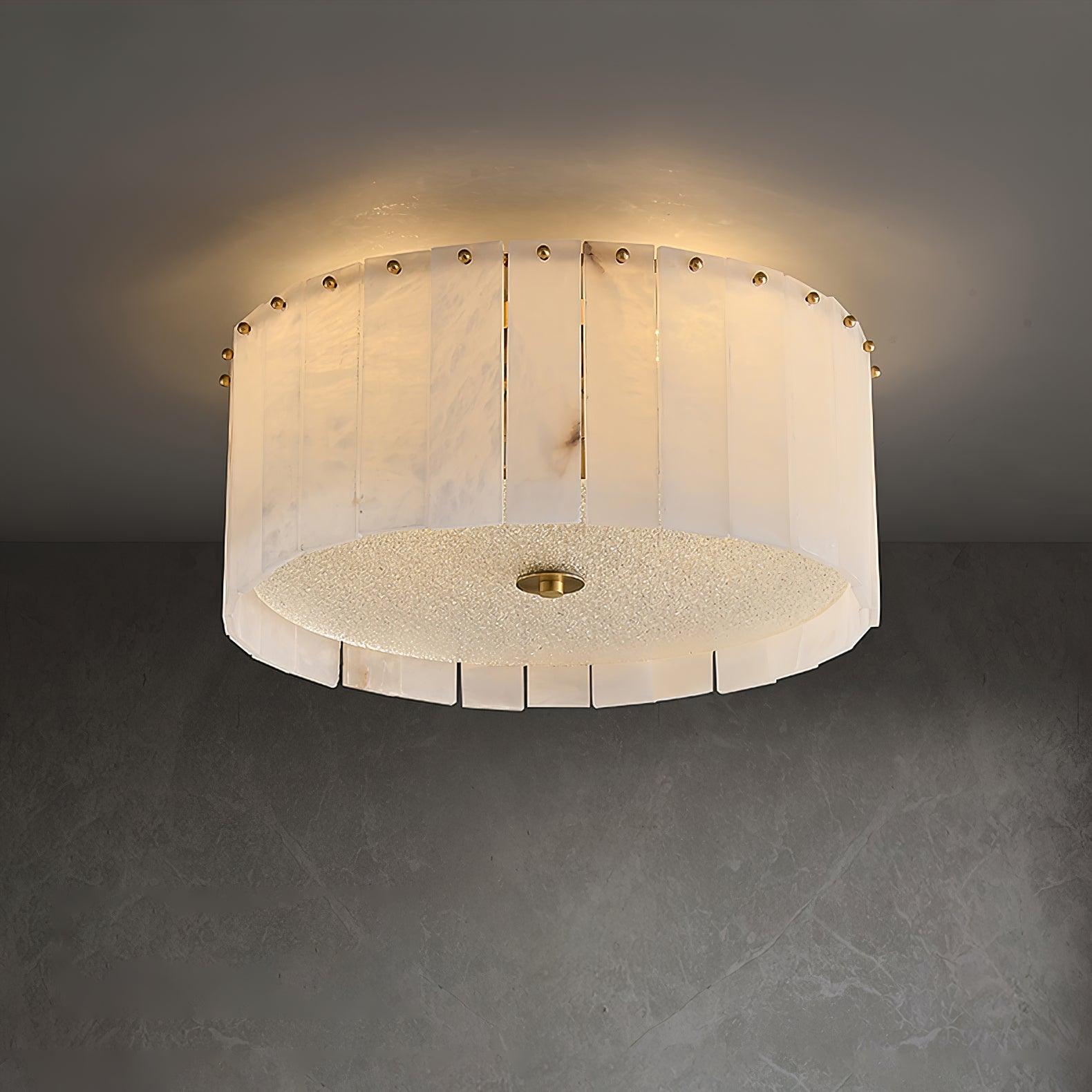 Valora Alabaster Ceiling Light - Lamp Copper
