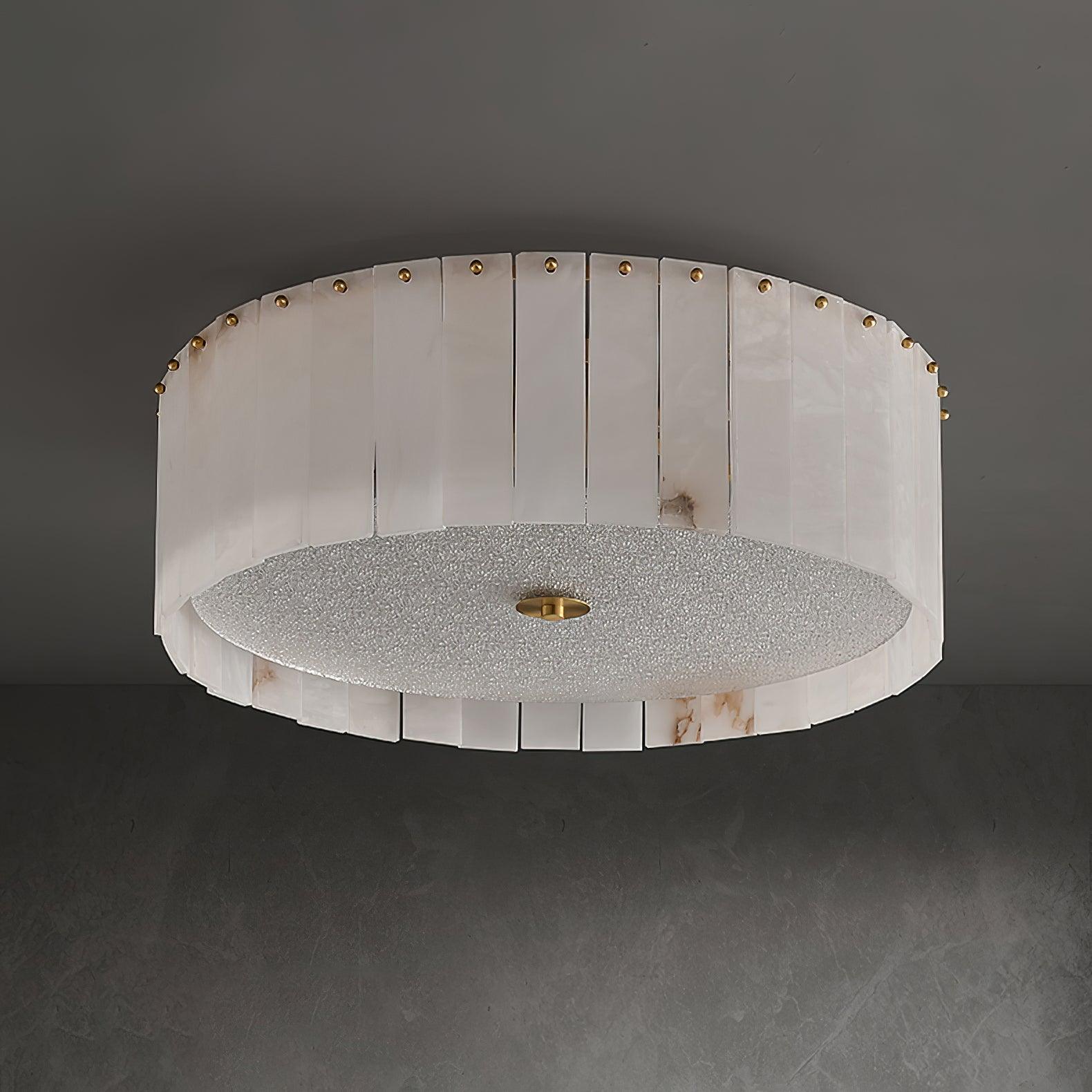 Valora Alabaster Ceiling Light - Lamp Copper