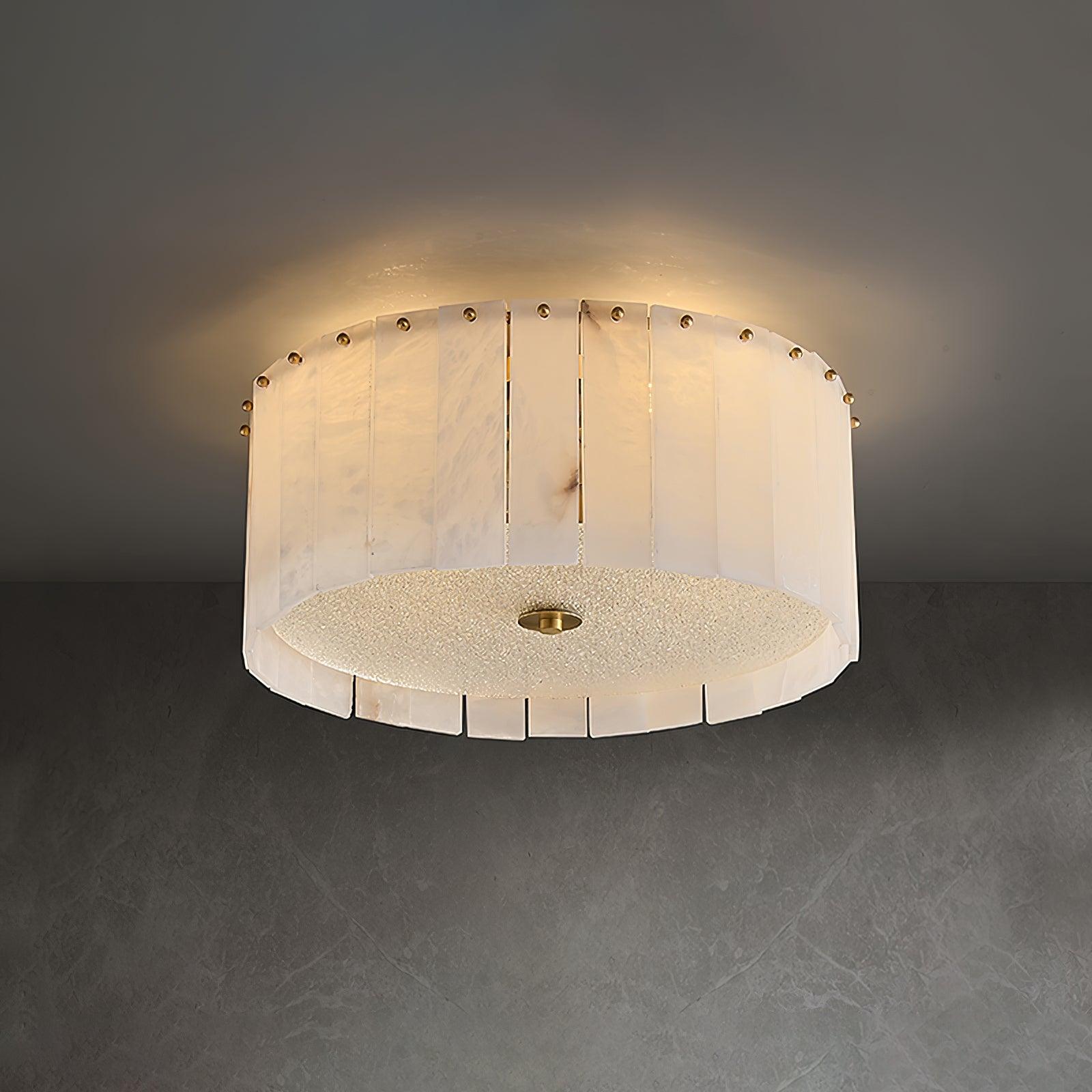 Valora Alabaster Ceiling Light - Lamp Copper