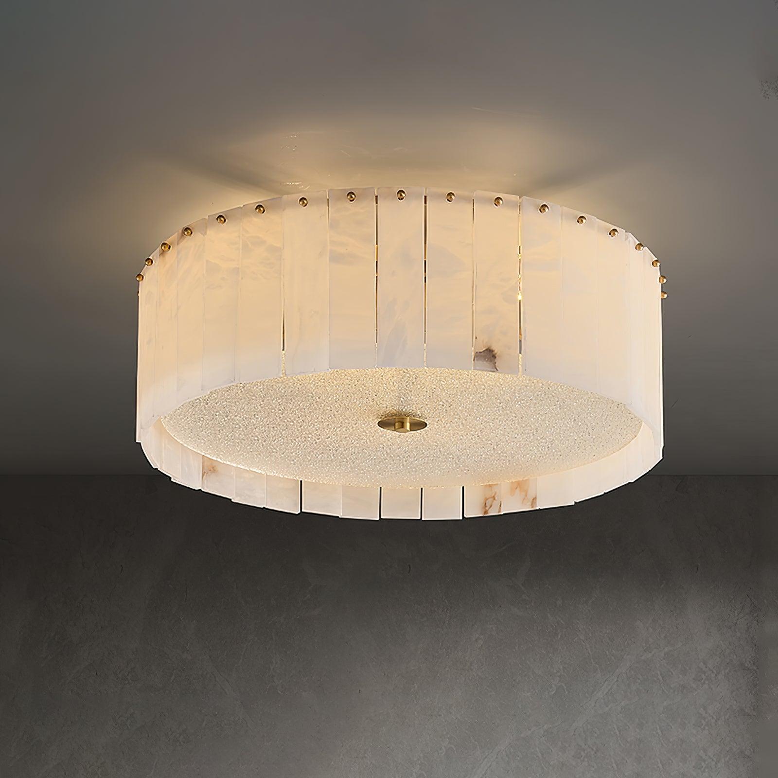 Valora Alabaster Ceiling Light - Lamp Copper