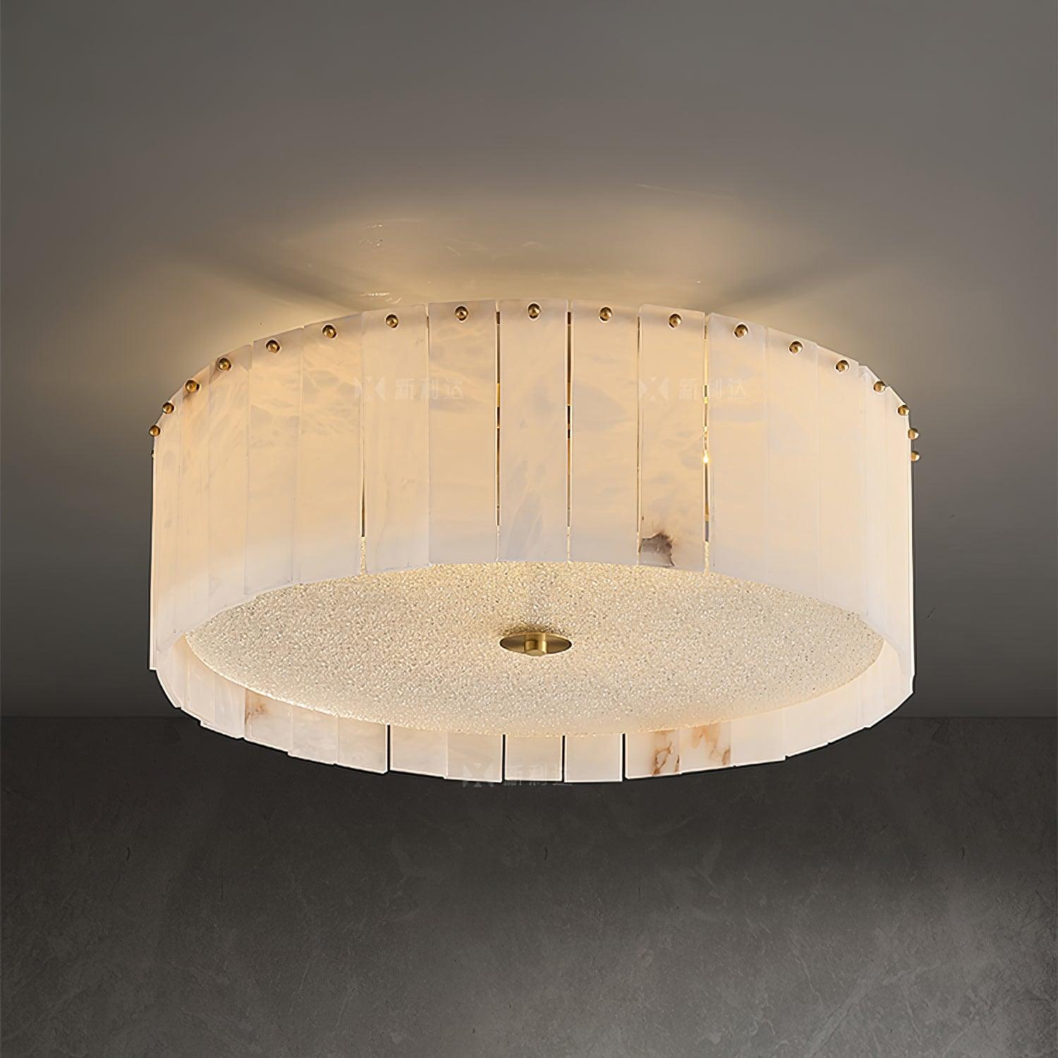 Valora Alabaster Ceiling Light - Lamp Copper
