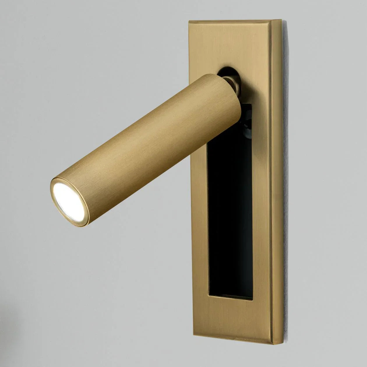 Arisha Modern Rotatable Bedside Sconce, Cylindrical/Square - Lamp Copper