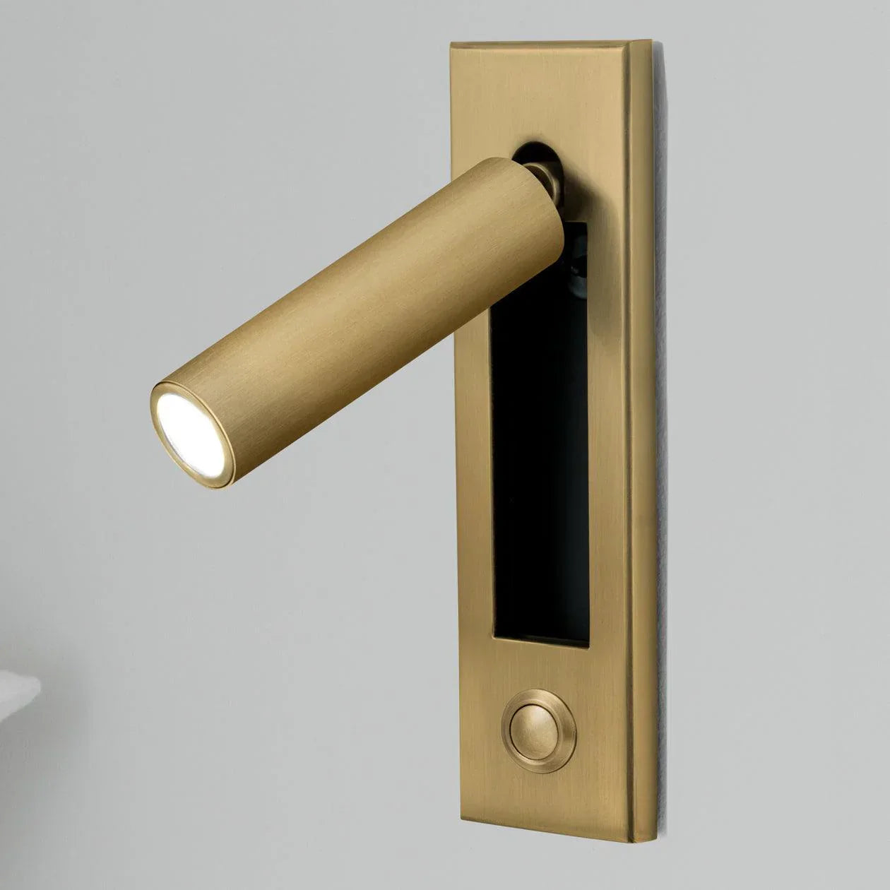 Arisha Modern Rotatable Bedside Sconce, Cylindrical/Square - Lamp Copper