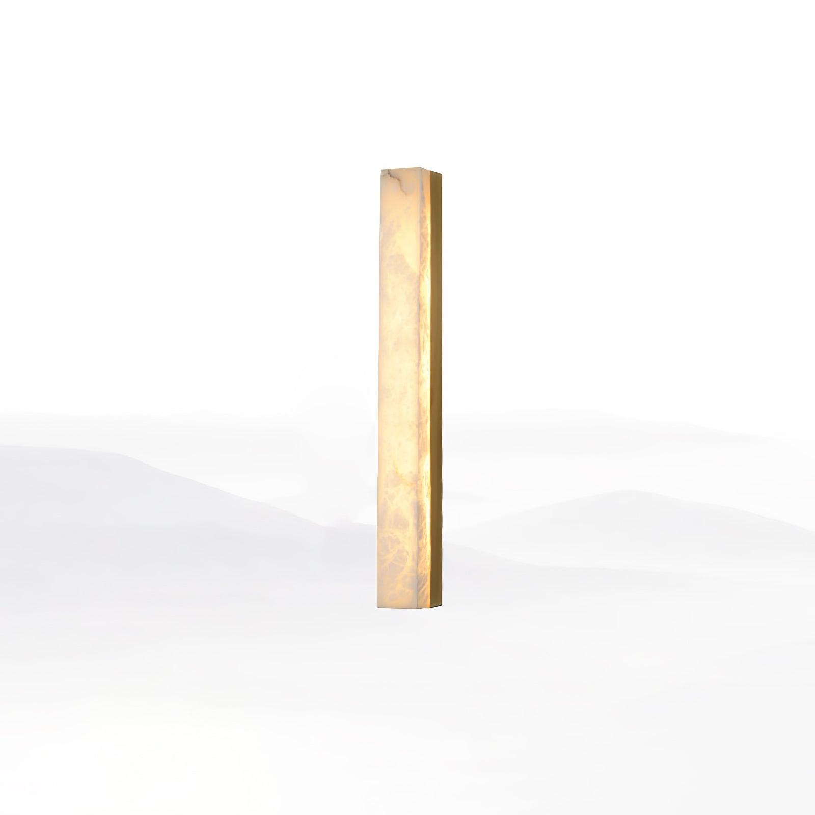 Isen Linear Brass Alabaster Wall Lamp - Lamp Copper