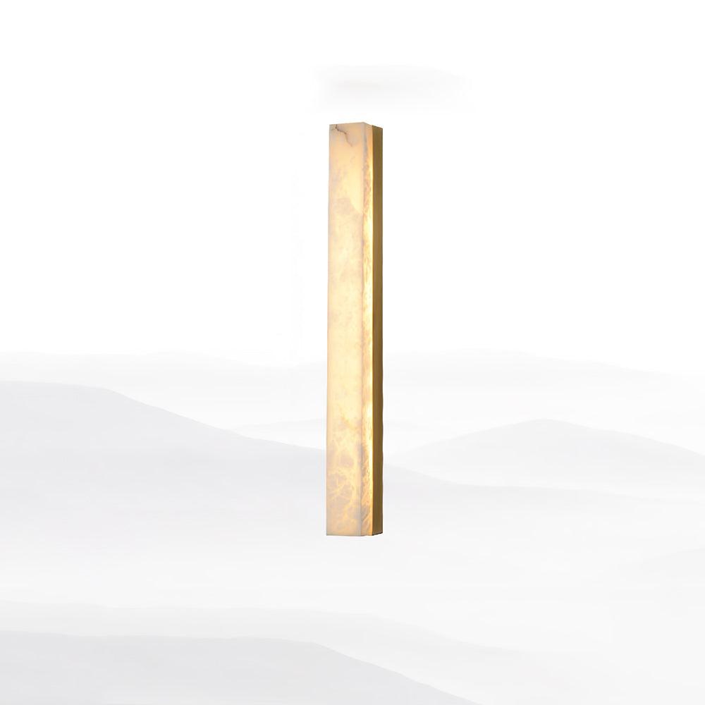 Kristy Linear Brass Alabaster Wall Lamp - Lamp Copper